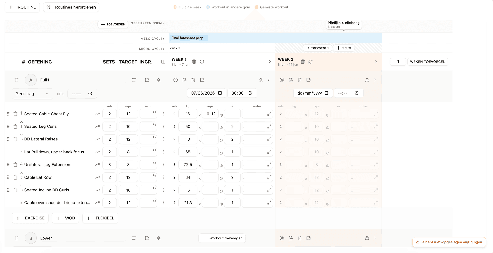Training Program Builder