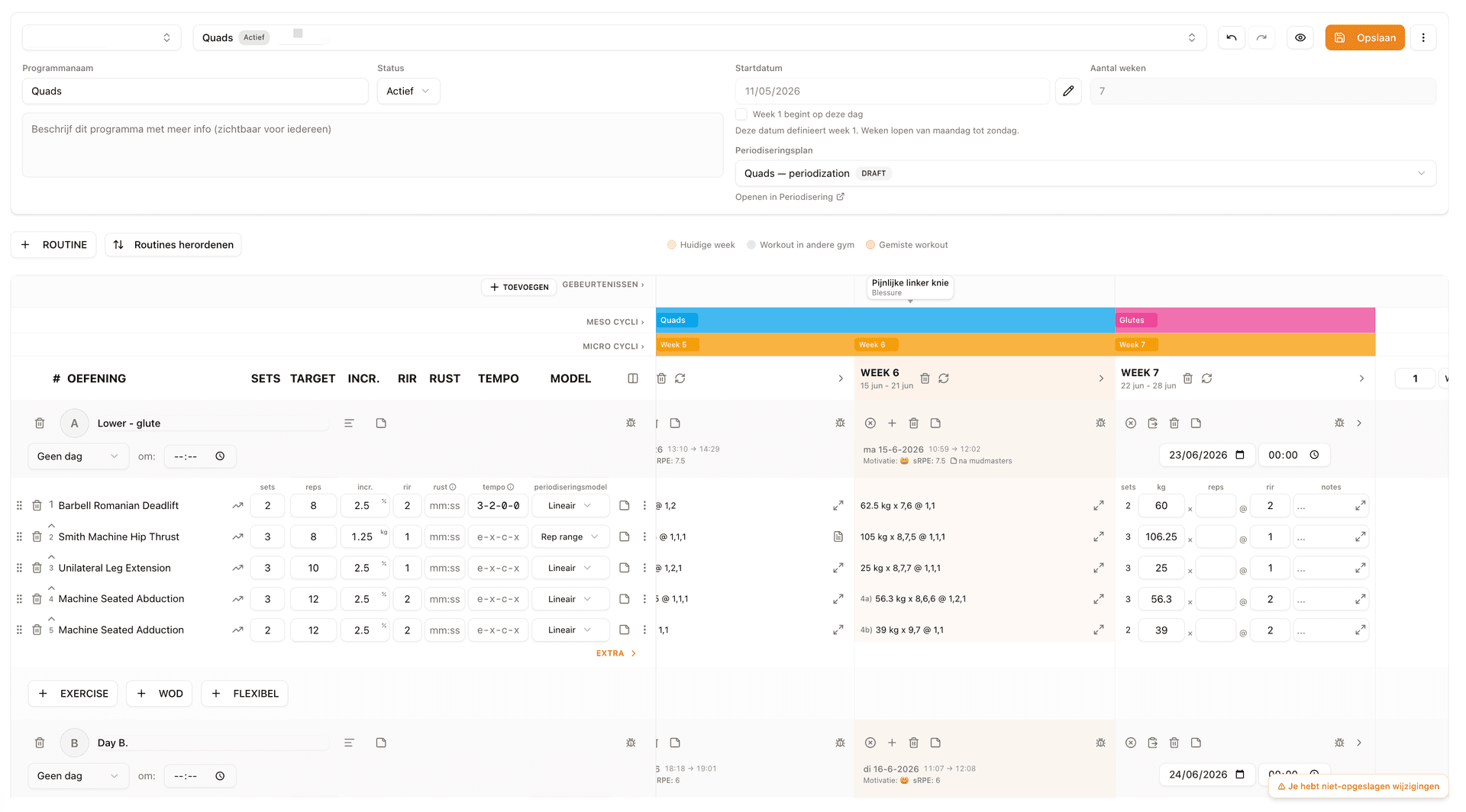 Training Program Builder